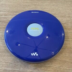 Sony Walkman Psyc D-FJ040 FM/AM Portable CD Player AS IS NOT TESTED Blue Y2K